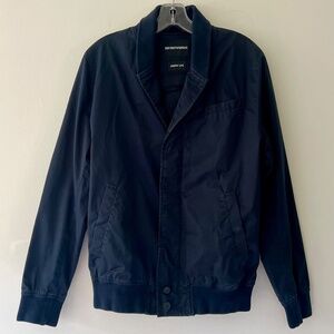 Armani Exchange 'Johnny Line" Navy Cotton Jkt Hidden Buttons Size Medium (50 IT)